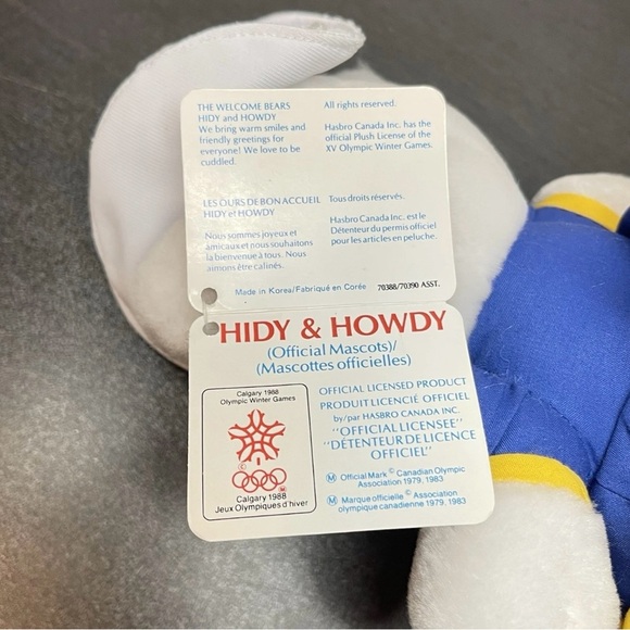 Vintage Calgary Olympic Games Plush Mascot 1988 Hidy and Howdy With Tag - Picture 6 of 7